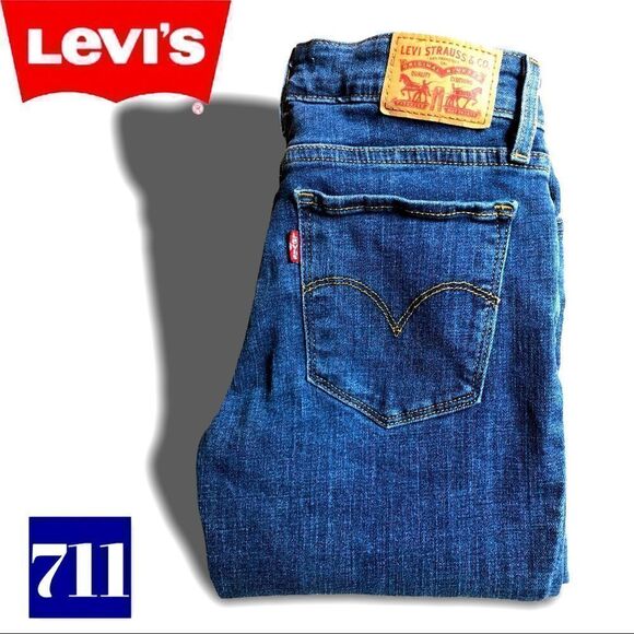 Levi’s 711 Skinny Jeans 👖 size 24 - Picture 1 of 7